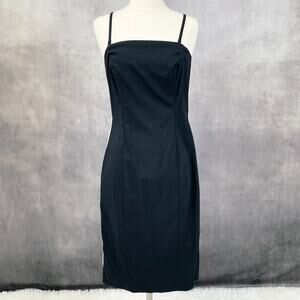 VTG Express Womens Dress Size 7/8 Stretch Cocktail LBD Preppy Retro Y2K‎ Party